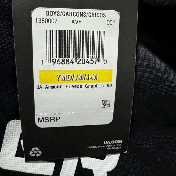 UNDER ARMOUR • Fleece Graphic Hoodie Sweatshirt - Picture 5 of 5